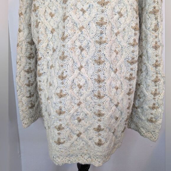 VTG Casual Elements Cozy Granny Coastal Sailor Nautical Fisherman Chic Sweater L - Picture 7 of 8